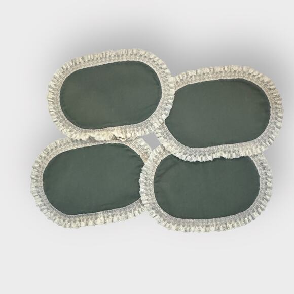 Vintage Reversible Floral Quilted Placemats Set, (4) Cottagecore 80s - Picture 6 of 7